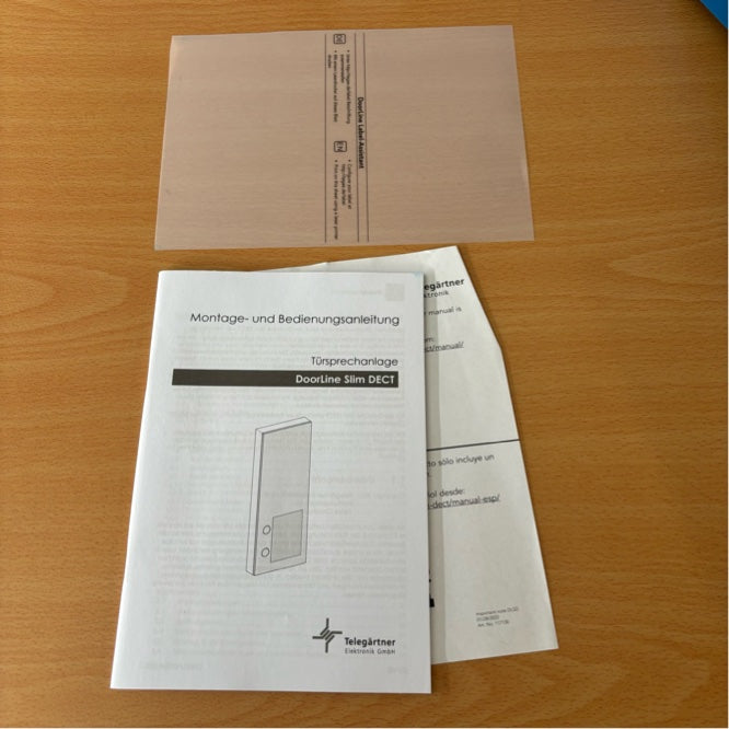 Telegärtner DoorLine Slim Dect Draadloze deurintercom