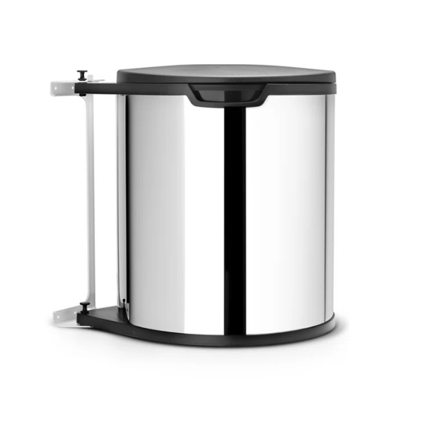 Brabantia Built-in-Bin Prullenbak - 15 liter - Brilliant Steel