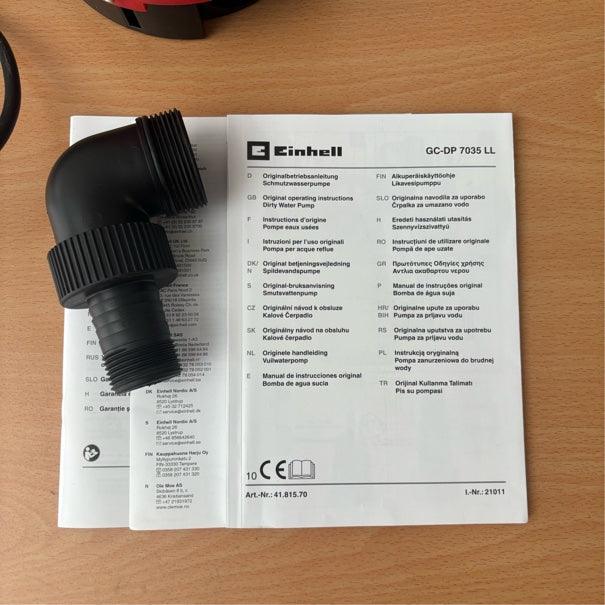 Einhell Elektrische Vuilwaterpomp GC-DP 7035 LL - 700 W - 16000 l/u - Vuil tot Ø35 mm - Afzuigend tot 1 mm - Verstelbaar voor vuil en schoon water - Retour Bazaar