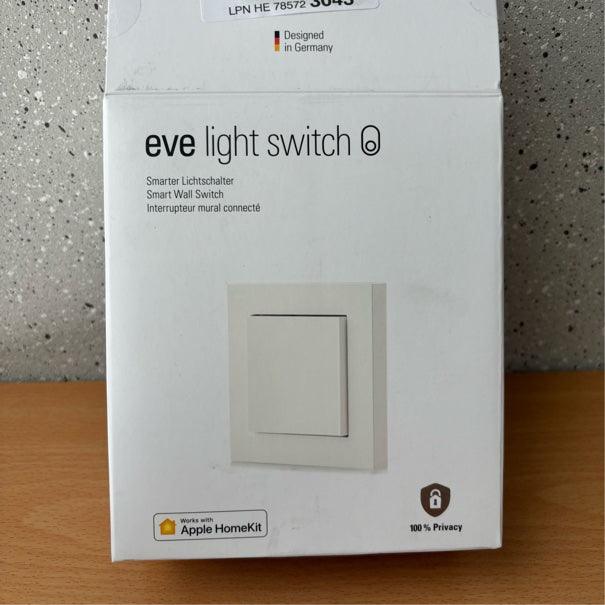 Eve Light Switch - Connected Wall Switch with Apple HomeKit