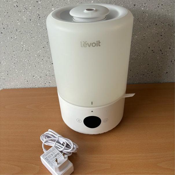 LEVOIT 3 liter Top Fill luchtbevochtiger, 360° draaibaar mondstuk, Cool Mist luchtbevochtiger, 300 ml/h nevelvolume, 28 dB stil, 25 uur luchtbevochtiger en aromadiffuser